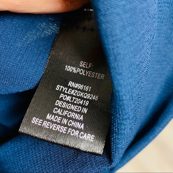 NEW BeBop Navy Wrap Jumpsuit XS - Picture 7 of 8